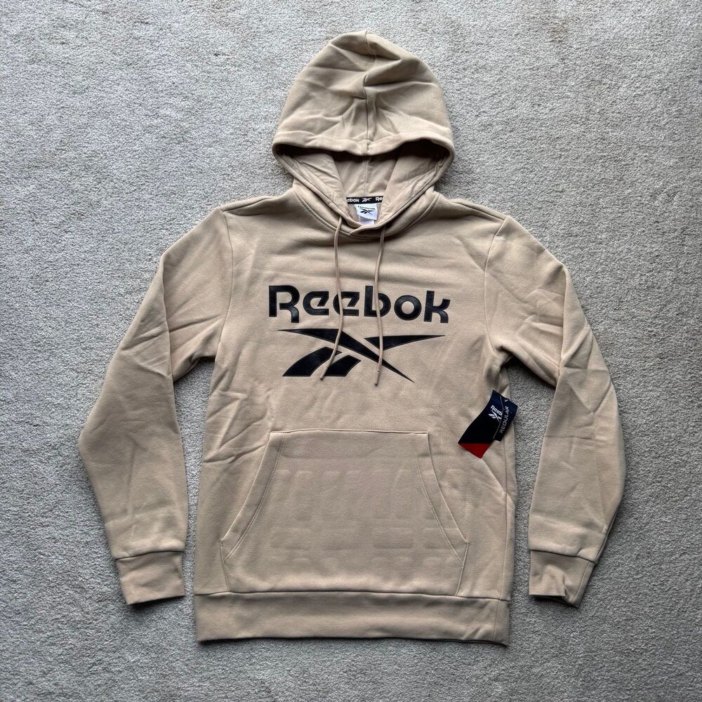 NWT Reebok Tan Beige Hoodie Sweatshirt